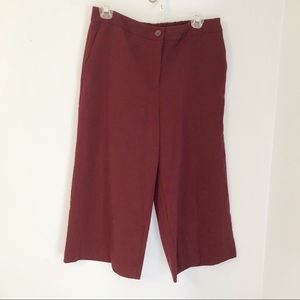 Susan Graver Chelsea Stretch Gaucho Pants size 8